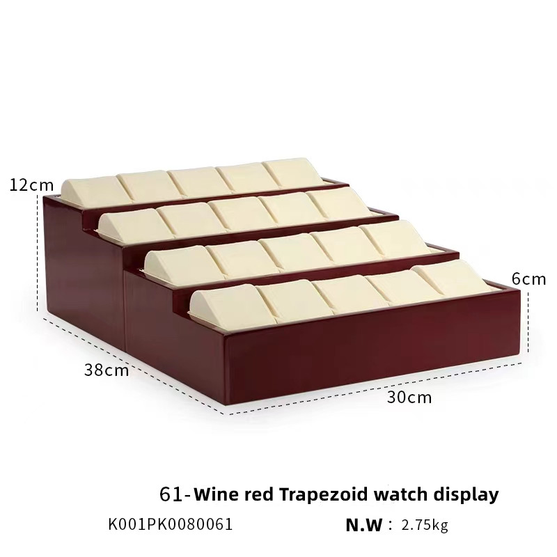 Hot sale Piano lacquer watch Trapezoidal display stand