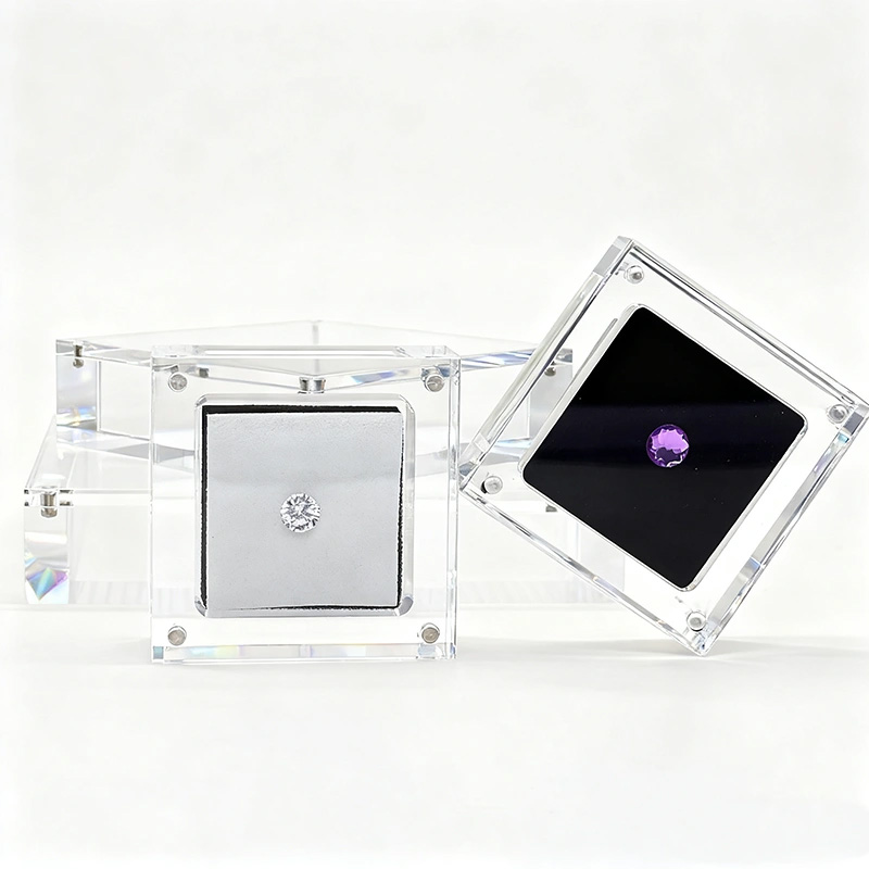 Clear Acrylic Gemstone Display Container