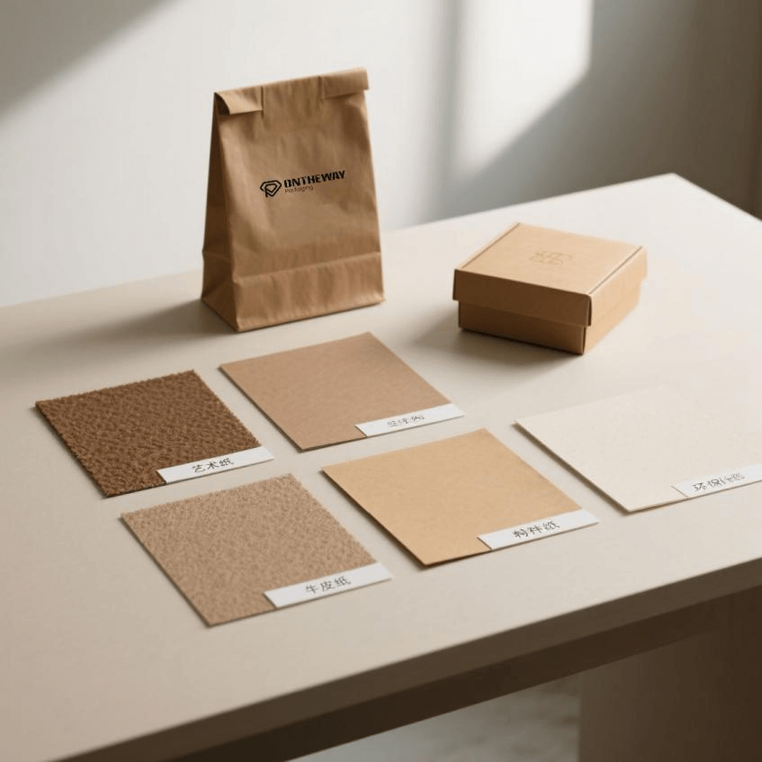 Choosing the right material is crucial for creating paper bag jewelry packaging that reflects your brand's style and quality. Ontheway Packaging offers a wide selection of materials to meet diverse design preferences, durability needs, and sustainability goals. 