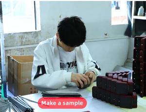 Before mass production begins, we'll produce a sample of your leather jewelry box for your review.