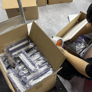 After final quality inspection, the finished products enter the packaging stage. We use shockproof double-layer cardboard boxes or wooden frames for packaging to ensure safe international transportation.