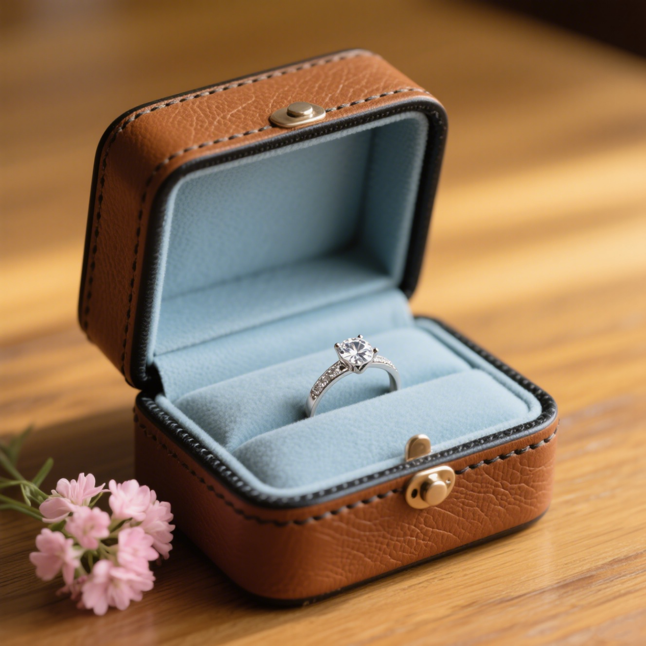We use premium leather and reinforced construction to ensure the durability of our jewelry boxes.